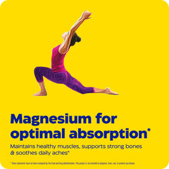 Enzymedica Magnesium Motion bottle with glass demonstrates convenient twice-daily intake