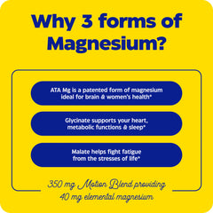 Enzymedica Magnesium Motion bottle pouring capsules into glass highlighting easy daily dosing
