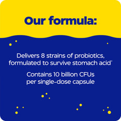 Enzymedica Pro-Bio label details eight strains and 10B CFU.