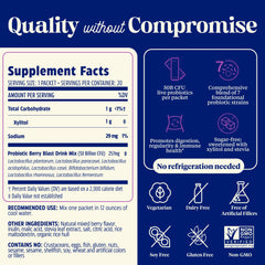 Enzymedica SubCulture Berry Blast packaging on shelf communicates convenient daily probiotic support.