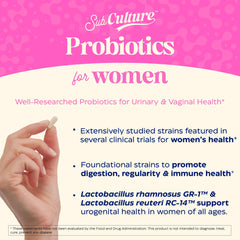 Enzymedica SubCulture Probiotics for Women capsules provide convenient daily digestive balance.