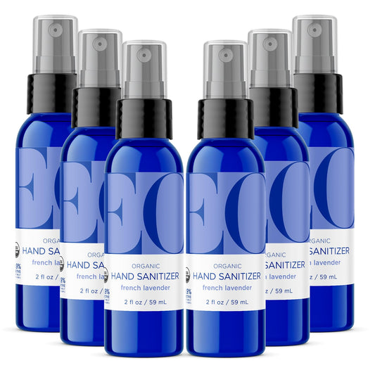 EO French Lavender hand sanitizer spray travel pack for on-the-go cleansing