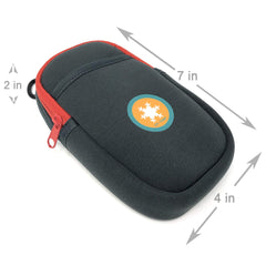 EPI-TEMP gray external pocket stores allergy information securely