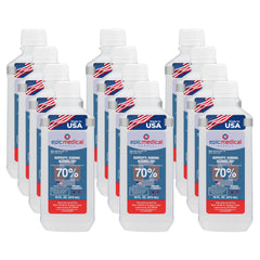 Epic Medical Supply isopropyl alcohol bottle for quick antiseptic use.