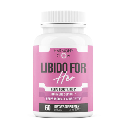 EPN Supplements Libido for Her bottle close-up indicating daily mood and energy support.