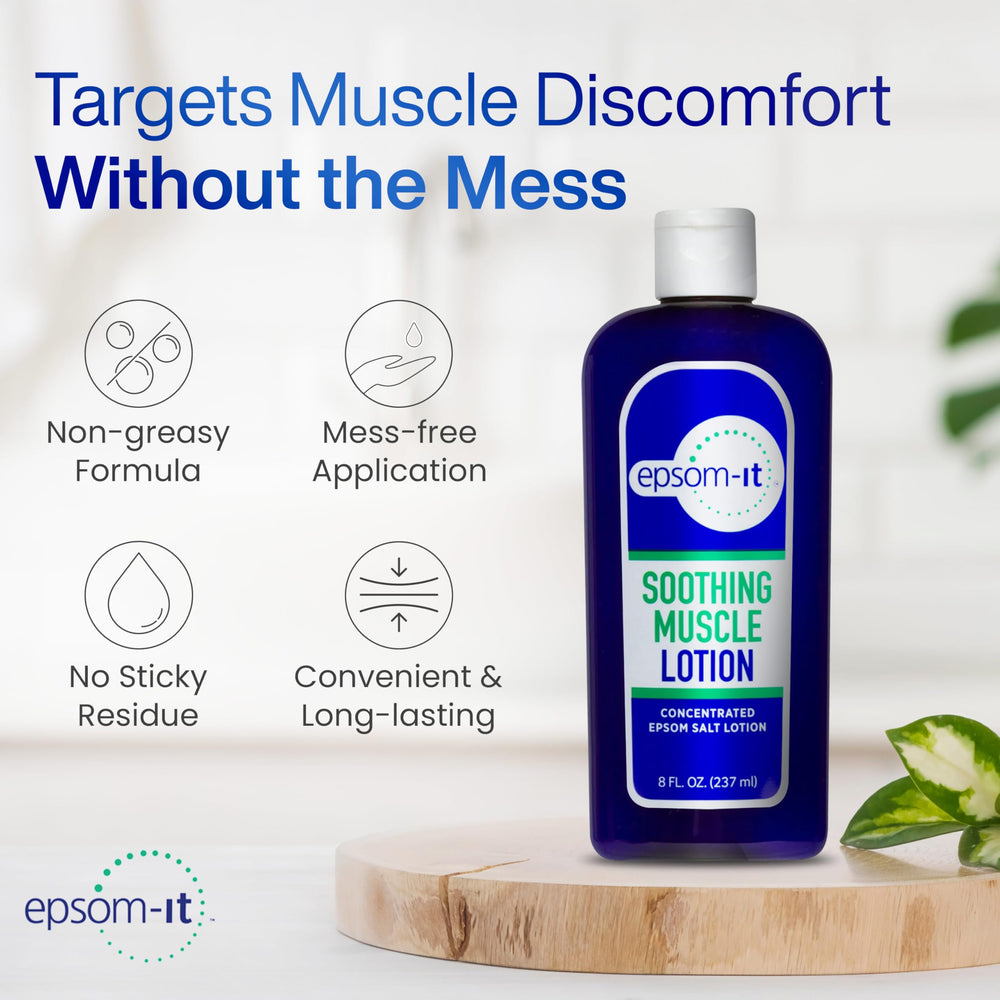 EPSOM-IT greaseless texture applied on skin after massage for quick relief