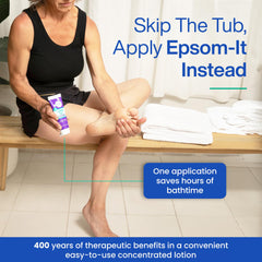 EPSOM-IT non-greasy formula moisturizes without residue for comfortable daily use.