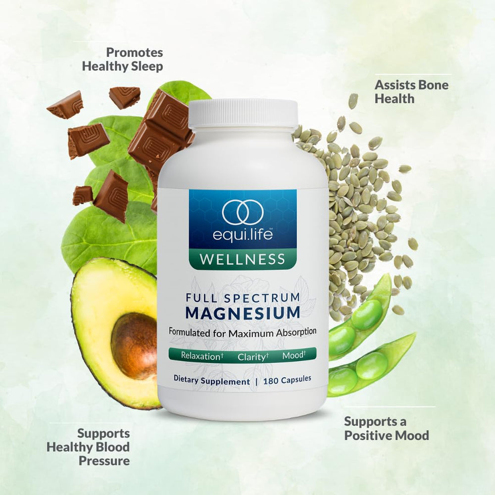 Two Equilife magnesium capsules ready for daily intake