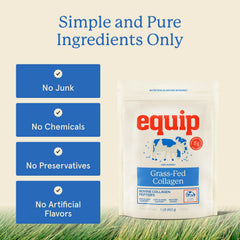Equip Grass-Fed Collagen Powder shake mug for quick daily routine.