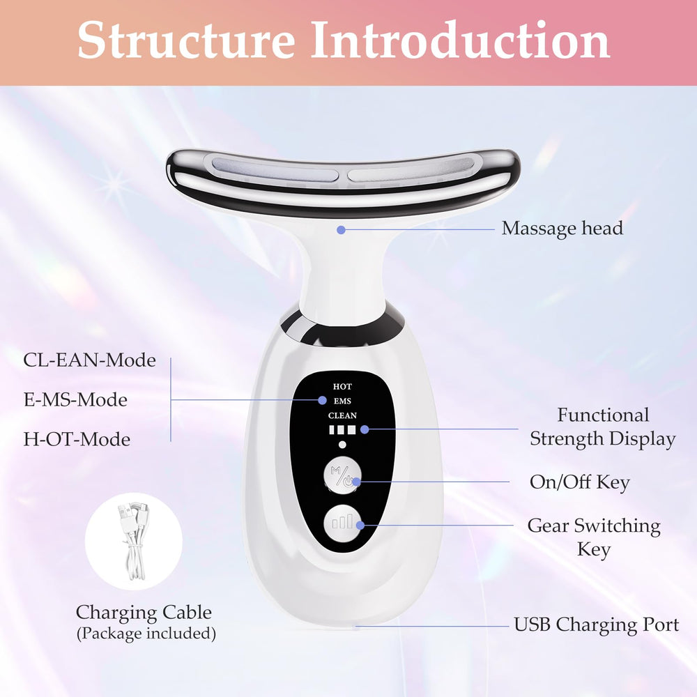 Erdnretl portable rechargeable facial massager fits on the go skincare.