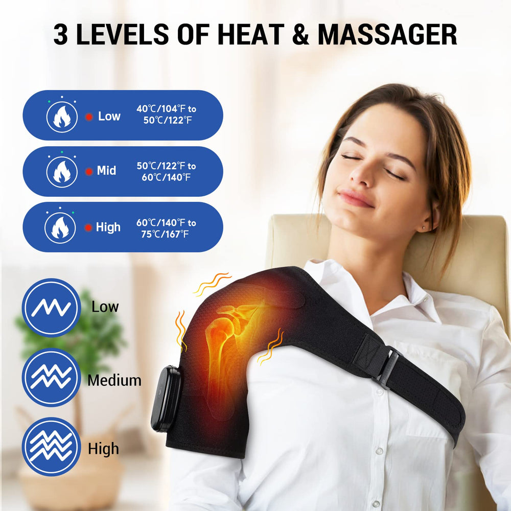 ERHIVORA heating pad with 5000mAh battery shown for wireless use