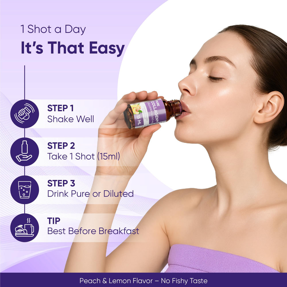 ERIC FAVRE Pure Collagen+ formula with hyaluronic acid and vitamin E for hydration