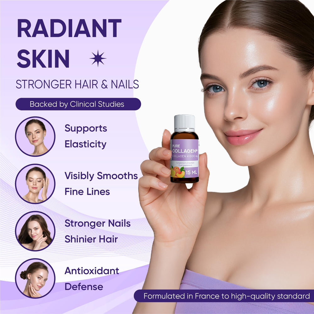 ERIC FAVRE Pure Collagen+ 10-shot box for an easy daily beauty ritual