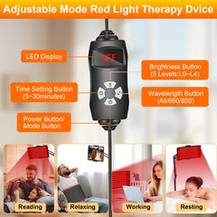 Adjustable Erinrch arm with 360-degree rotation for versatile lighting angles.