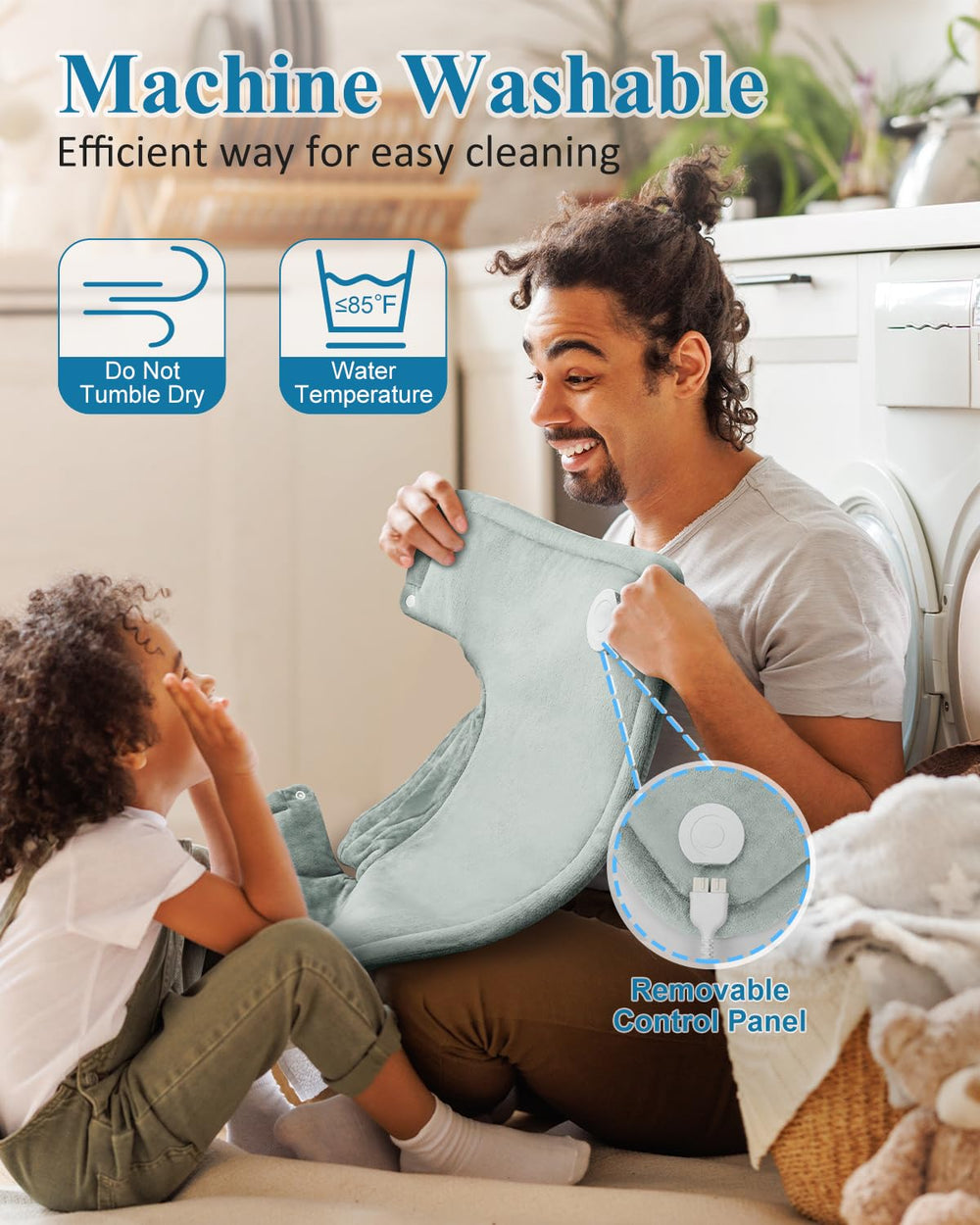 Errorless machine-washable wrap stays fresh with easy care