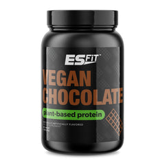 ES FIT Plant Based Protein bottle with chocolate flavor supports fast recovery and steady protein supply