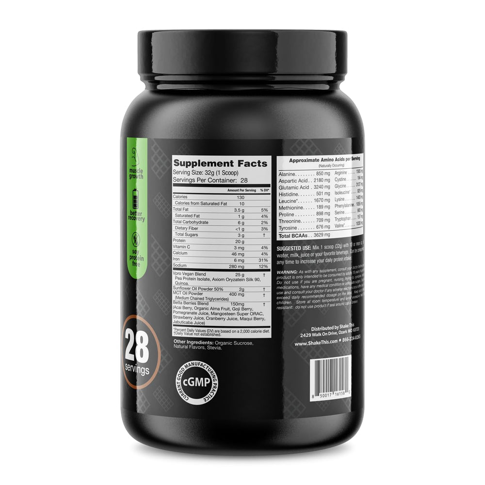 ES FIT Plant Based Protein scoop emphasizes convenient daily protein for muscle maintenance