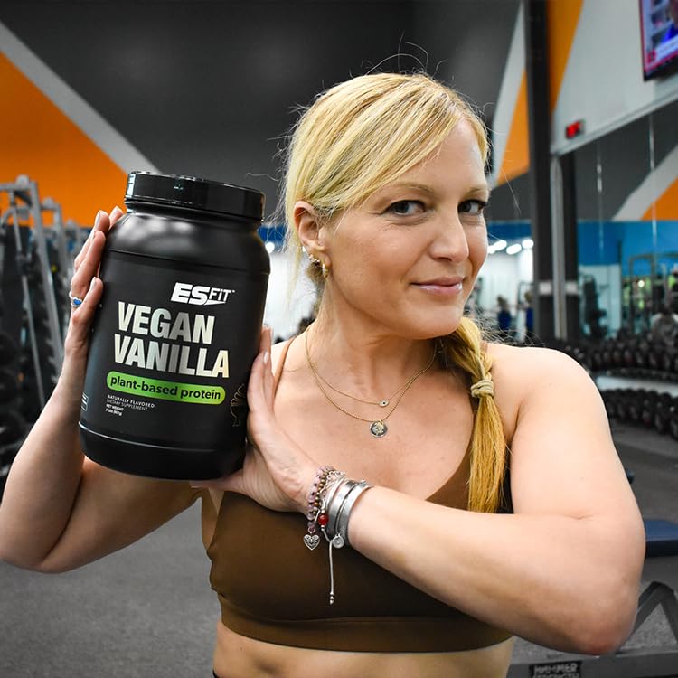 ES FIT Plant Based Protein ingredients: pea, brown rice, quinoa for complete amino acids