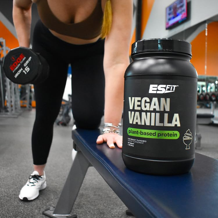 ES FIT measuring spoon with protein powder for daily protein goals