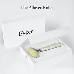 ESKER Allover Roller textured surface supports deeper fascia release during sessions.