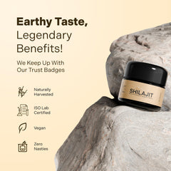 Essencraft Shilajit resin melted into tea or warm water for ritual-like intake.