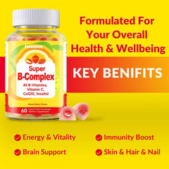 ESSENJOYY methylated B complex gummies center-filled core preserves nutrients