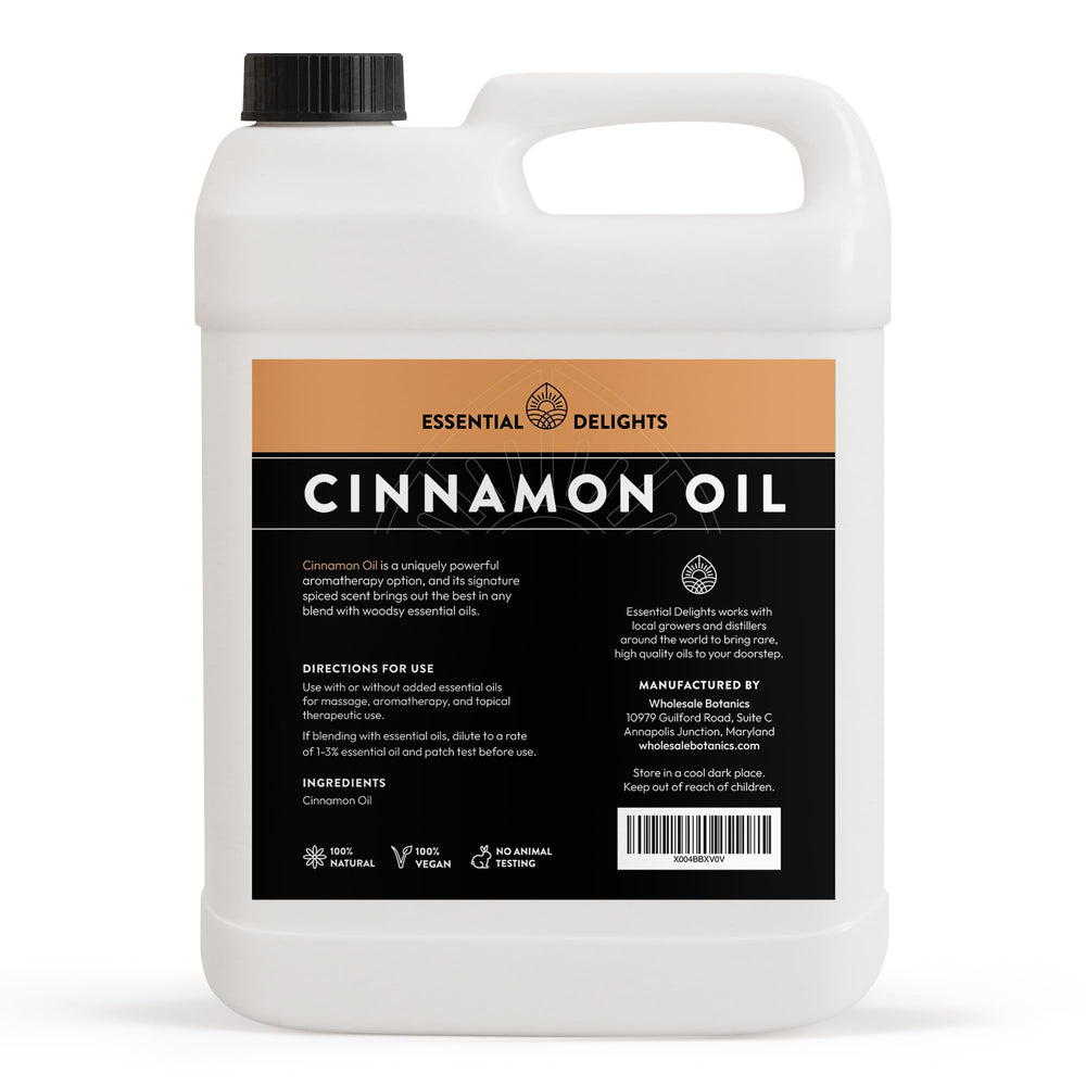 Cinnamon Essential Oil used in candle making for seasonal fragrance from Essential Delights.