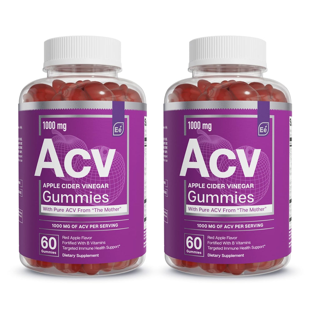Essential Elements Apple Cider Vinegar Gummies pack label with The Mother