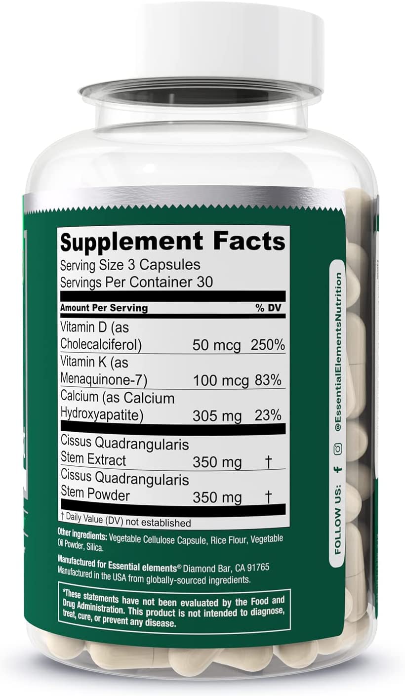 Essential Elements Bone Boost daily dose with water, convenient routine