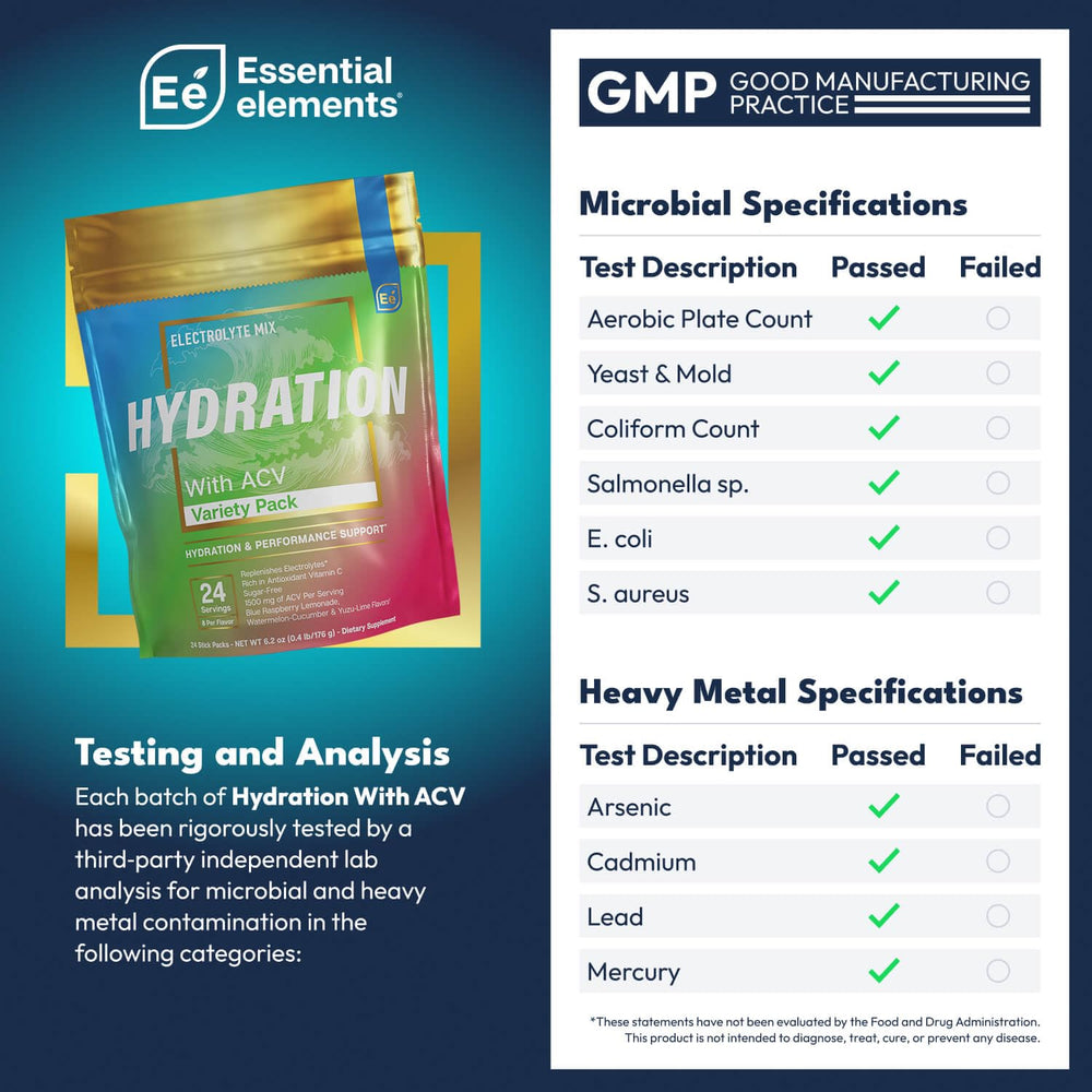 Essential Elements Hydration sticks Blue Raspberry Lemonade for on-the-go hydration.