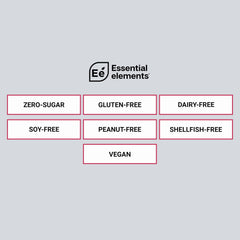 Essential Elements hydration packets third-party testing label emphasizes purity and safety