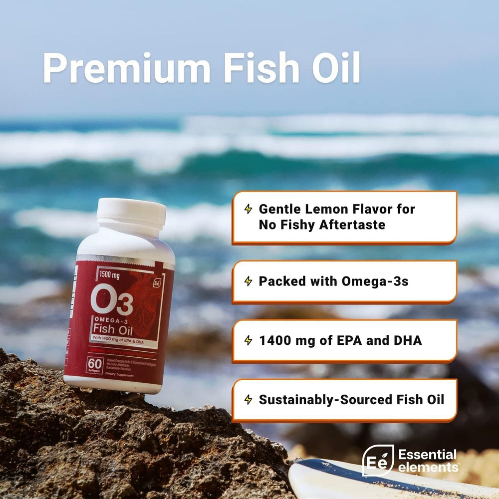 Daily dose in glass showing convenient omega-3 use