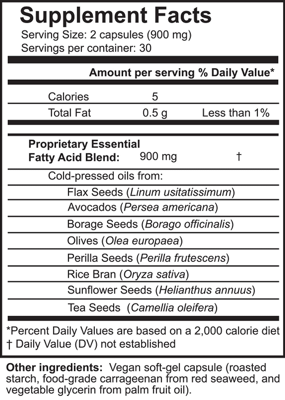 Capsules close-up from Dr Ohhira's vegan omega-3 showing plant-based oils