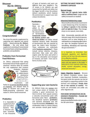 Essential Formulas ingredients with fruits and vegetables highlighting natural fermentation sources.