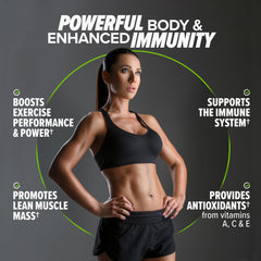 Shaker with Immuno Vegan chocolate shake ready to enjoy
