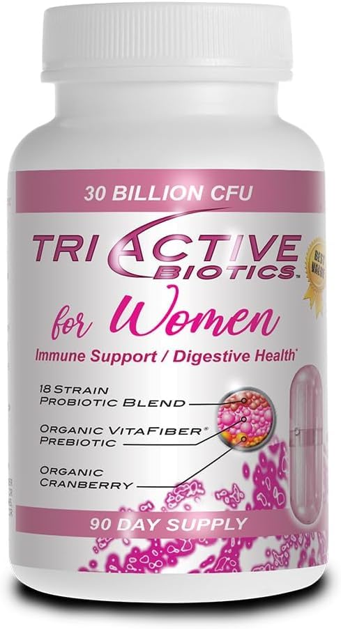 Essential Source Triactive Biotics for Women bottle with capsules for daily wellness