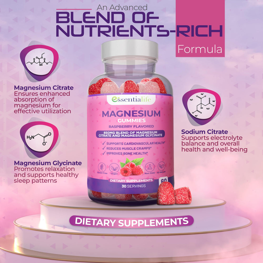 Essentialife bottle with water for easy daily intake.