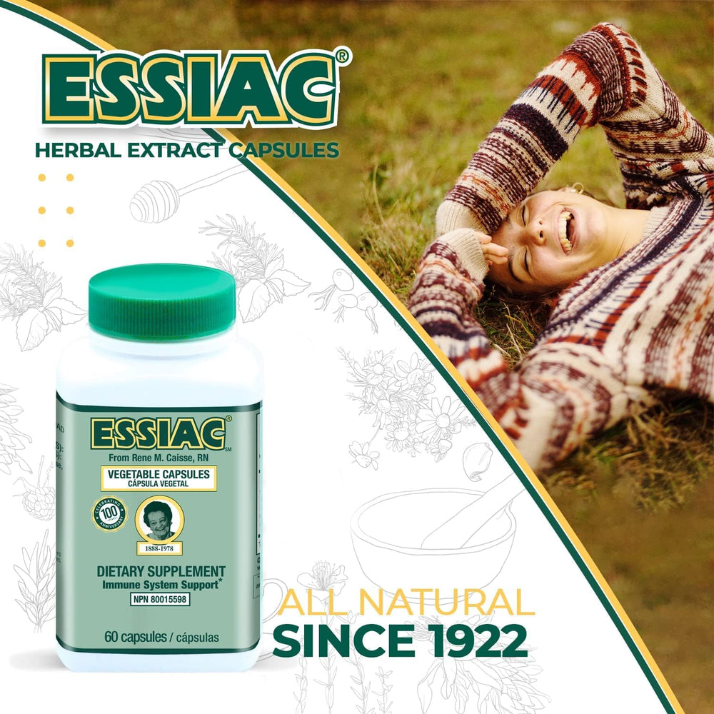 Essiac daily-use capsules ready for a simple wellness routine