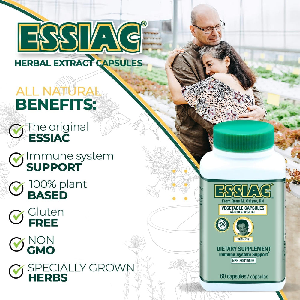 Essiac pack of 3 bottles displayed for value and routine