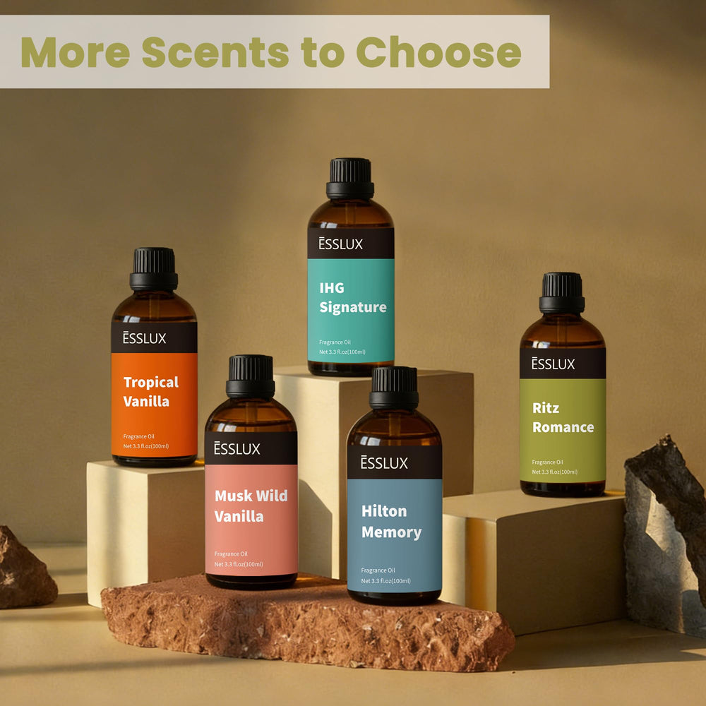 Reed diffuser setup with ESSLux Black Tobacco fragrance oil