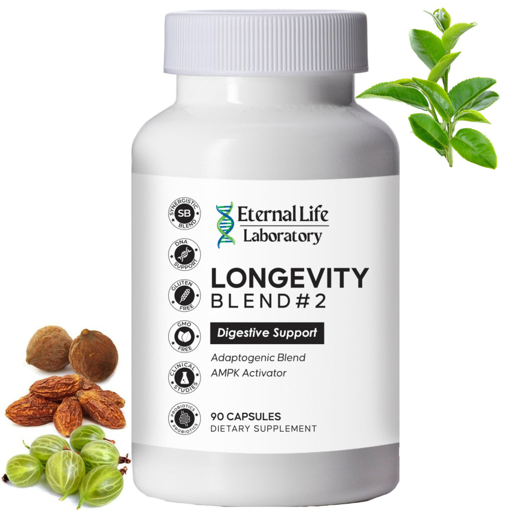 Eternal Life Laboratory probiotic bottle supports daily gut health and vitality