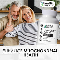Eternal Life Laboratory capsules ready for daily use in a vegetarian format.