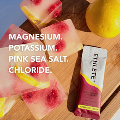 Ethlete coconut water powder highlight for natural hydration.