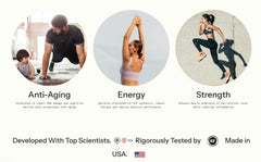 Ethlete NAD+ morning routine with capsules for steady energy.