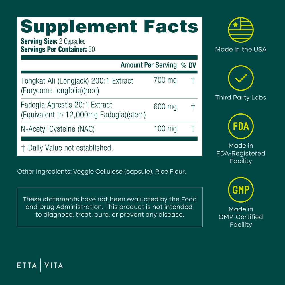 Etta Vita liver detox concept with bottle and glass of water to illustrate detox support.