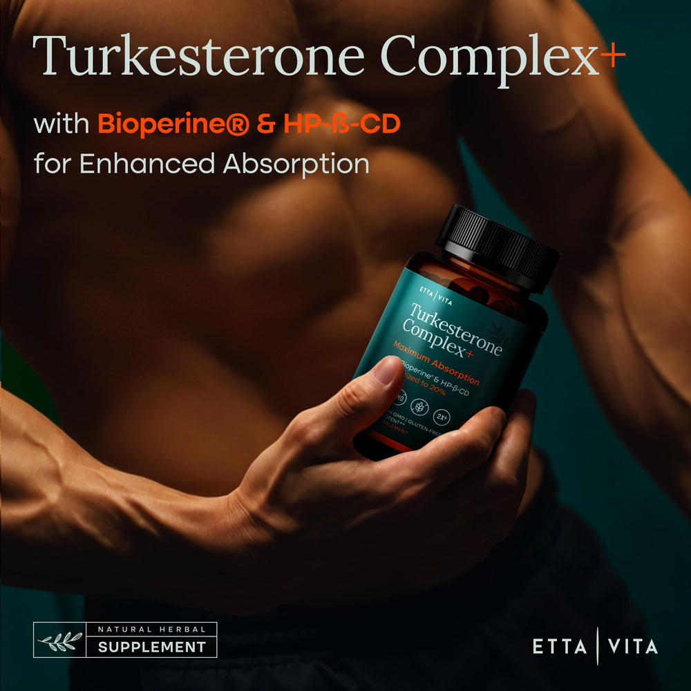 Etta Vita Potent Turkesterone plant-based formula for vegan wellness.
