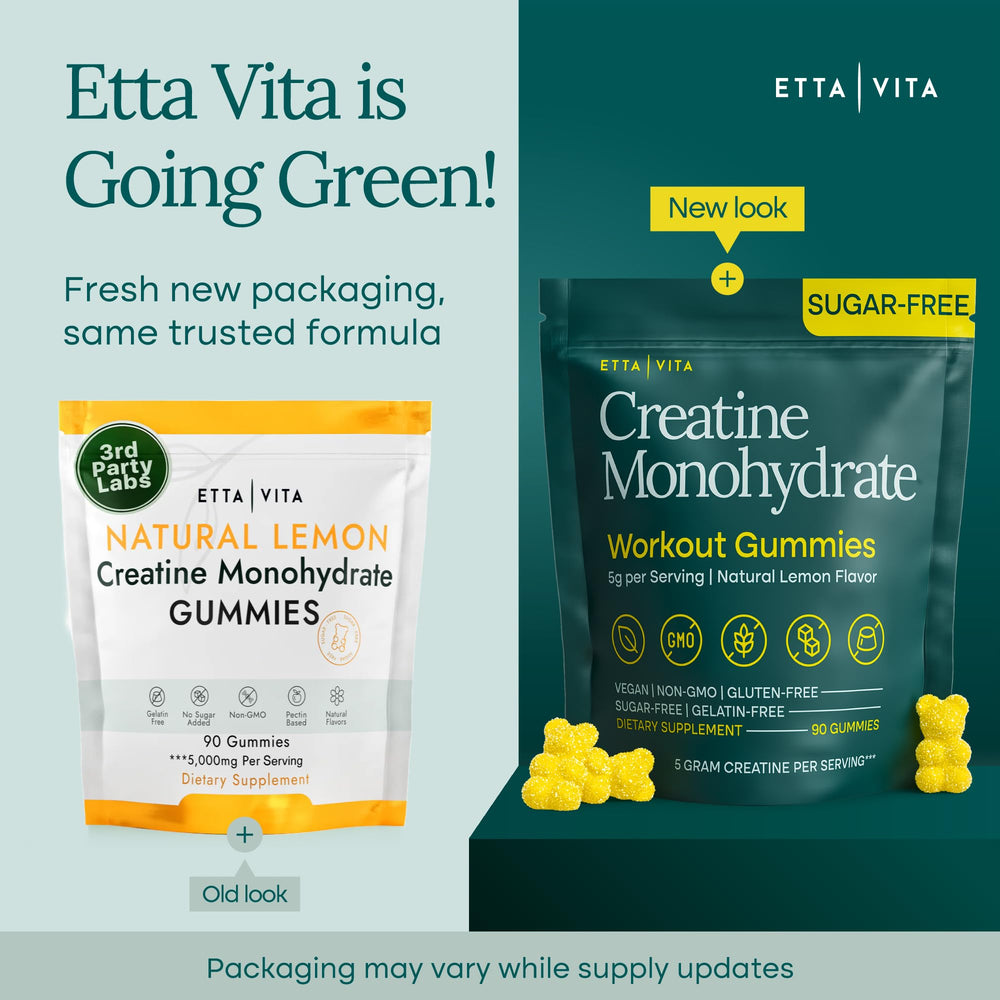 Etta Vita gummies lemon drops serving to support training consistency