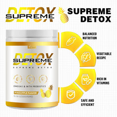 ETUIH Supreme Detox pineapple powder dissolve in liquid ready for consumption