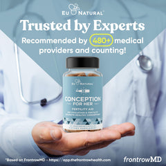 Eu Natural Conception for Her label detail showing ingredients.