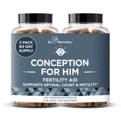 Eu Natural Conception for Him bottle pour shows easy daily fertility support.